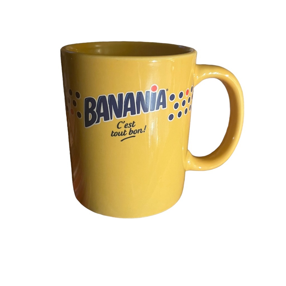 Banania advertising coffee mug France, Senegal GUC 90s Y2K vintage